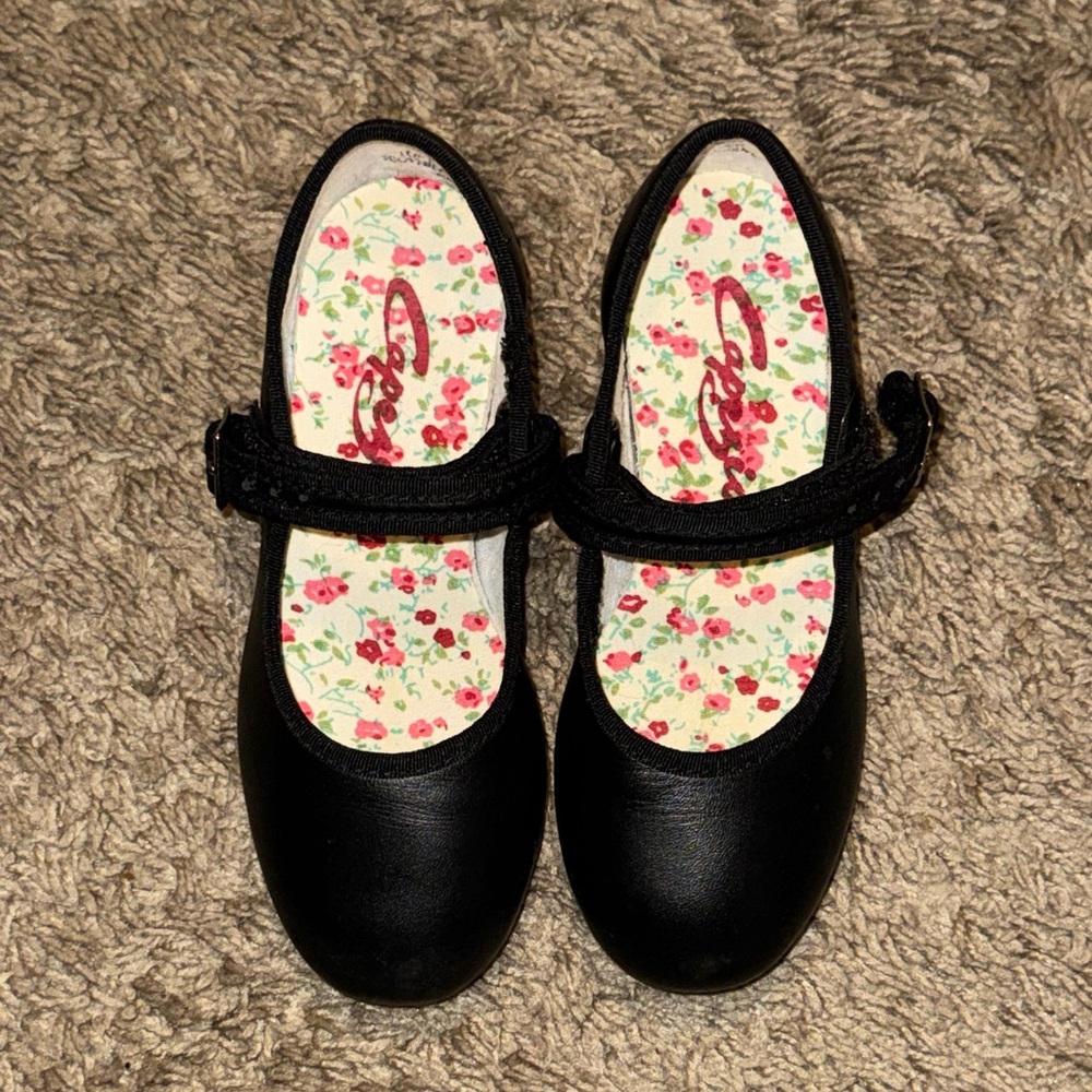 Capezio Matte Black TeleTone Tap Shoes Wide Width